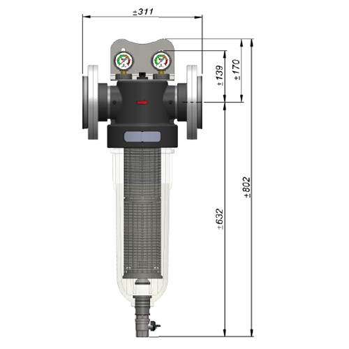 Trinkwasserfilter / Einzelgehäuse / ohne Manometer / klein nur 32,95 €