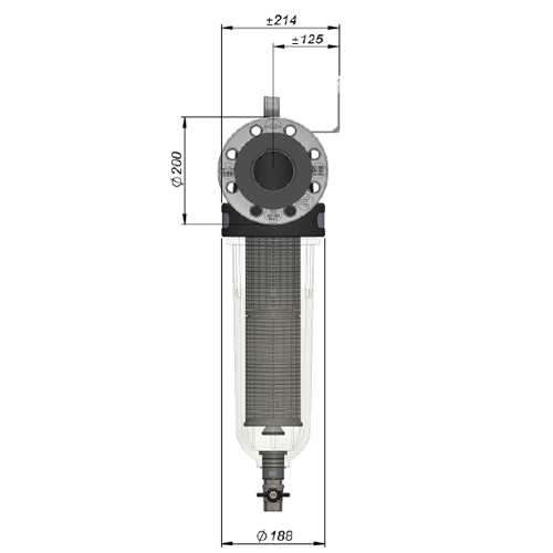 Cintropur Wasserfilter Filtergehäuse NW 800, 3 Zoll Außengewinde