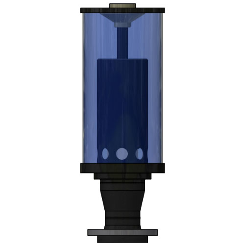 CO2 Absorber Typ SDA250-FL-100 mit PVC U Losflansch DN 100, d 110 mm