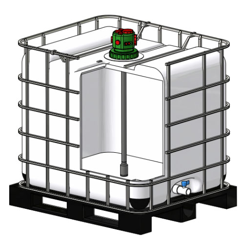 Sauglanze aus PVC-U für MULTI FLEX BLOCK mit Borsilikatkugel und FPM Dichtung