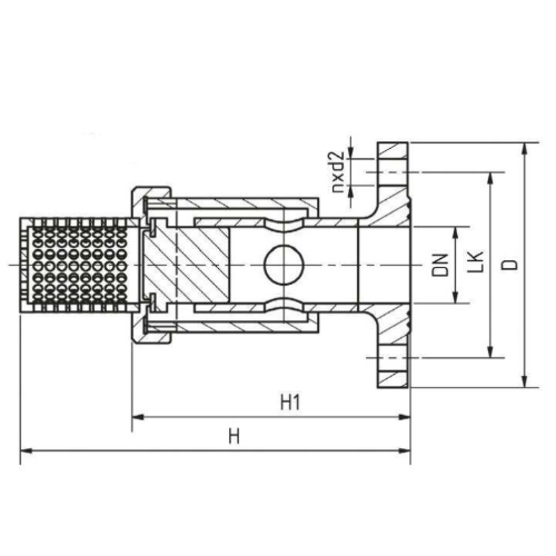 Saugfilter aus PE mit Flanschanschluss, EPDM O-Ring