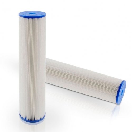 Pentek Wasserfilter, Filterkerze R-Serie 20 Zoll BIG BLUE- Gefaltete Polyester-Filterkerze 